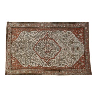Antique Fine Distressed Malayer Rug - 3'11" x 6'2" For Sale