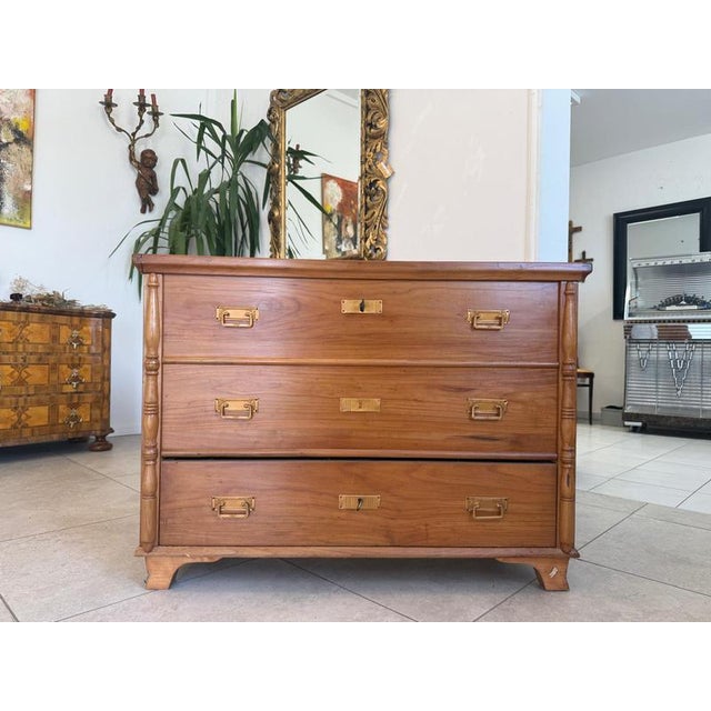 Farmhouse Chest in Cherry Wood For Sale - Image 15 of 15