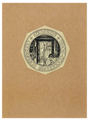 Ex Libris Constance Grondfoud Boer, Woodcut, Mid-20th Century