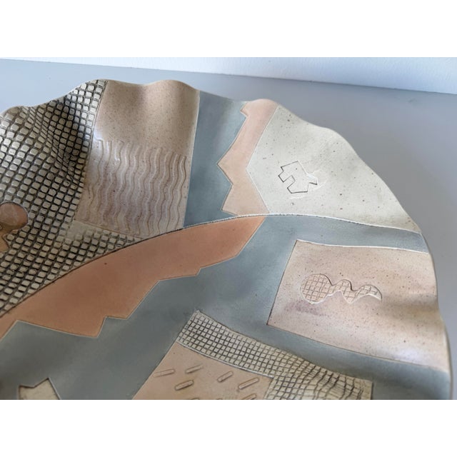 Postmodern 1980s Barbara Demery Postmodern Studio Art Pottery Bowl For Sale - Image 3 of 12