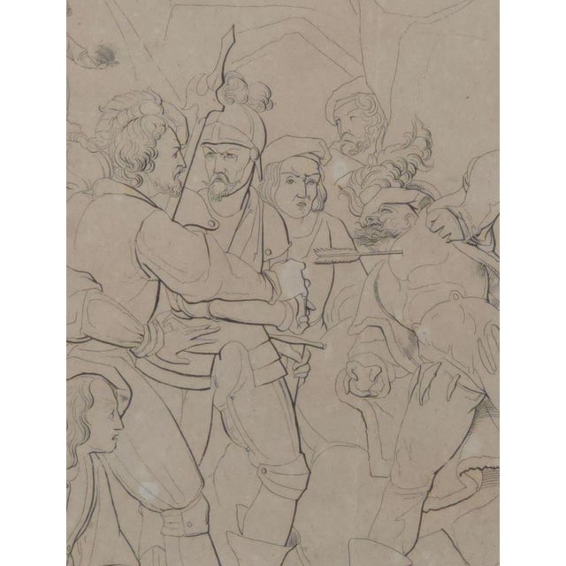 18th Century Working Drawing for a Painting of a Historical Scene, Italy, 18th Century For Sale - Image 5 of 6