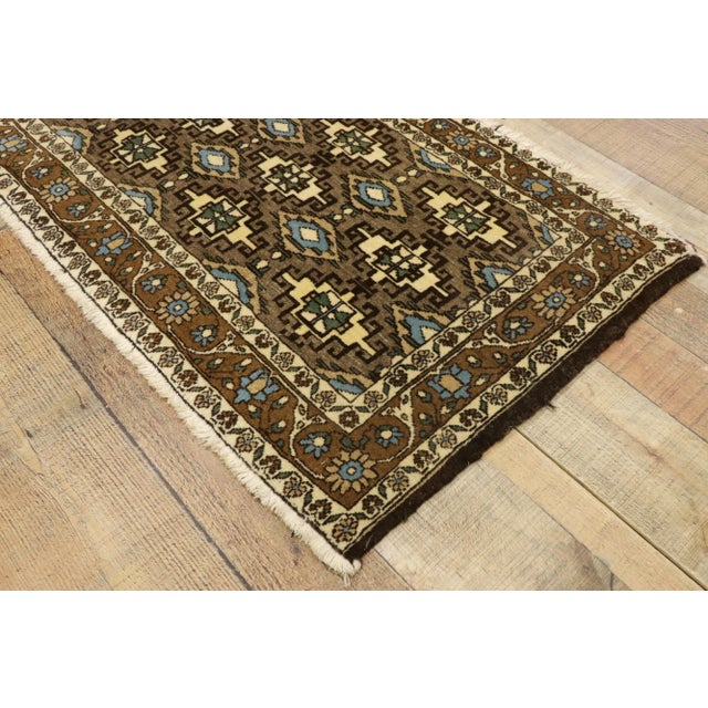 Vintage Persian Mashhad Rug, 01'10 X 03'11 For Sale In Dallas - Image 6 of 9