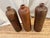 Antique Dutch Salt Glazed Stoneware Gin Bottles. Made in the 1800s - One With a Crack For Sale - Image 13 of 15