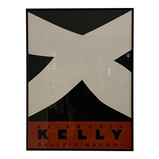 Mid 20th Century Ellsworth Kelly Galerie Maeght Poster, Framed For Sale