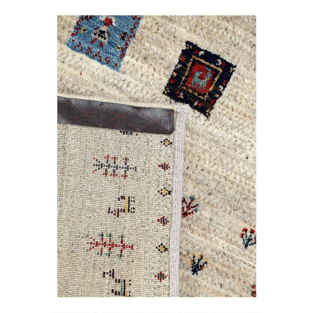 Pasargad Persian Gabbeh Rug For Sale - Image 4 of 4