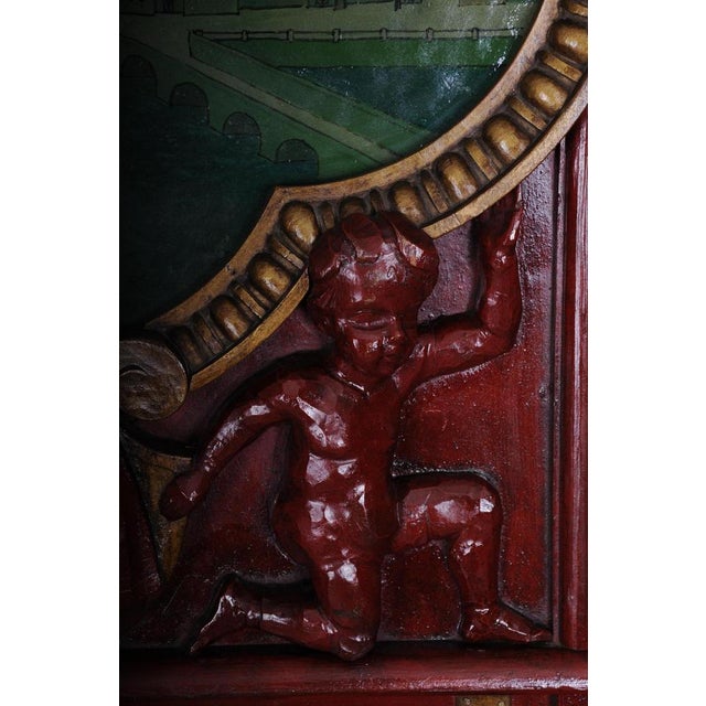 19th Century Solitaire Wall Panel with Painting For Sale - Image 14 of 18