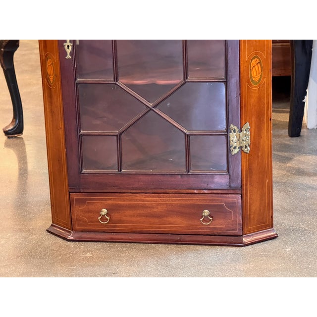 Mid 18th Century Mid 18th Century George II Mahogany Hanging Corner Cupboard For Sale - Image 5 of 13