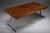 Executive Desk in Fine Hardwood Veneer on Nickel-Plated Steel Legs, 1970s For Sale - Image 14 of 18