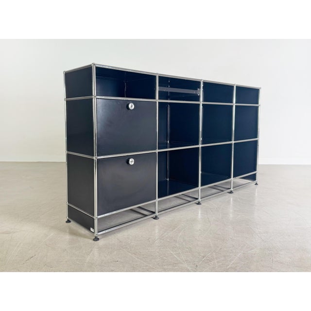 Postmodern Sideboard in Black from USM Haller For Sale - Image 3 of 8