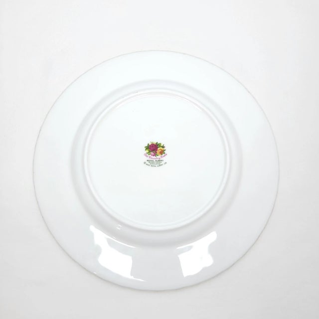Royal Albert Vintage Mid-Century Modern Royal Albert Old Country Roses Salad Plates-Set of 7 For Sale - Image 4 of 4