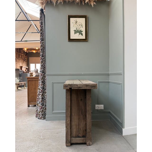 Antique Console Table in Oak, 1890s For Sale - Image 4 of 11
