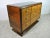 Italian Maple & Mahogany Chest of Drawers with Black Lacquered Glass Top, 1940s For Sale - Image 4 of 5