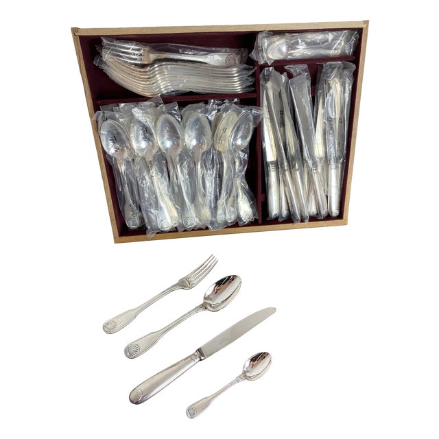 Vendôme Collection 44-Piece Cutlery Set from Christofle, 1950s, Set of 44 For Sale