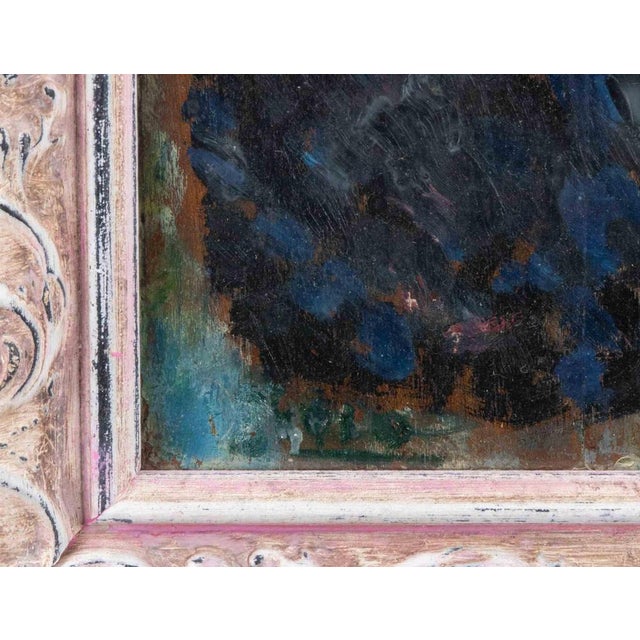 Modern Sirio Pellegrini, Young Girl, Oil Painting, 1960s For Sale - Image 3 of 5