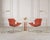 A mid-century modern pair of matching patinated brass pharmacy floor lamps made in the style of similar lamps by Koch and...