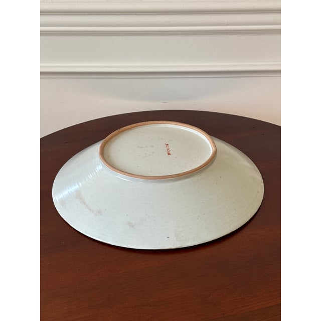 Chinese Export Hand Painted Rose Medallion Shallow Bowl For Sale - Image 13 of 15