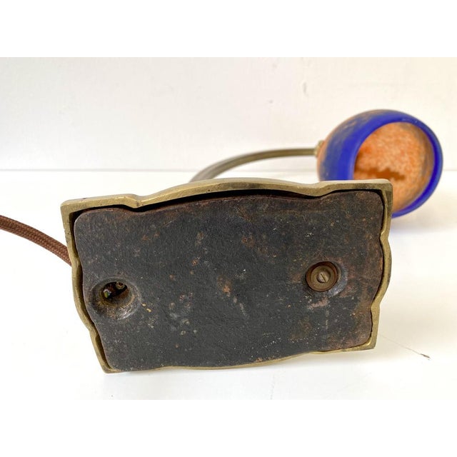 Art Deco Lamp with Glass Screen by Charles Ranc, 1920s For Sale - Image 15 of 17