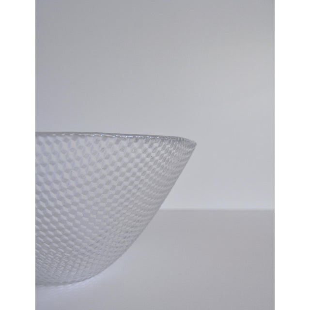 Glass Bowl by Trigona for Holmegaard, Denmark, 1980s For Sale - Image 6 of 9