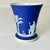 1950s Vintage Hellenistic Mediterranean Neoclassical English Wedgwood Jasperware Urn Vase. For Sale - Image 6 of 12