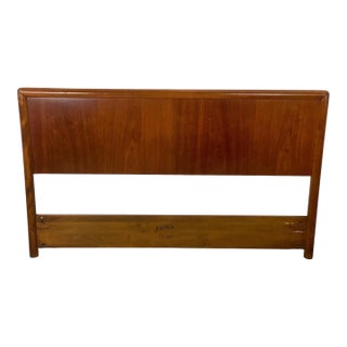 Mid-Century Modern t.h. Robsjohn-Gibbings Style Walnut Headboard- Full For Sale