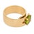 1990s Dinh Van French 1.85 Carat Peridot 18k Yellow Gold Buckle Ring, Size 6.75 For Sale - Image 4 of 7