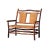 Hickory Bench With Woven Seat and Backrest For Sale - Image 9 of 9