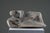 Beige French Artist, Modernist Sculpture of a Reclining Female Nude, Reconstituted Stone For Sale - Image 8 of 18