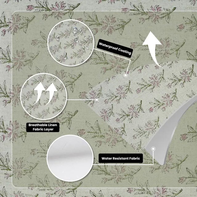 Fabdivine Artisan Block Print Water Replicant Cushion Cover 14x20 Inch Cotton Linen- Deepika For Sale - Image 4 of 6