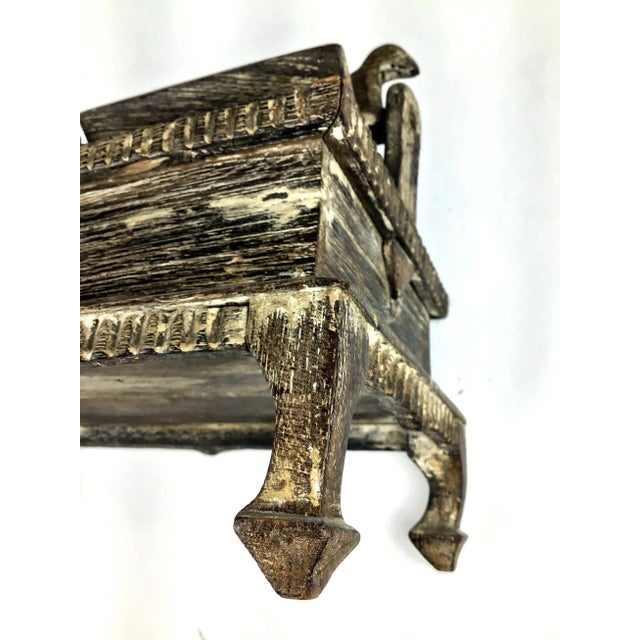 1900 - 1909 1900s Asian Hand Carved Wood Spice Box For Sale - Image 5 of 11