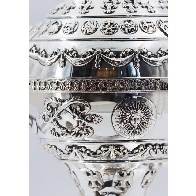 Metal La Montgolfiere Table Centre Caviar Display by Richard Lauret For Sale - Image 7 of 17