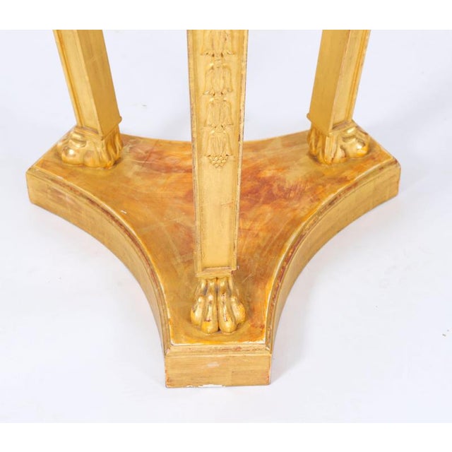 Vintage Giltwood Specimen Marble Occasional Tables, Set of 2 For Sale - Image 11 of 14