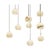 Rain Balls Pendant Lamps by United Alabaster, Set of 9 For Sale - Image 6 of 6