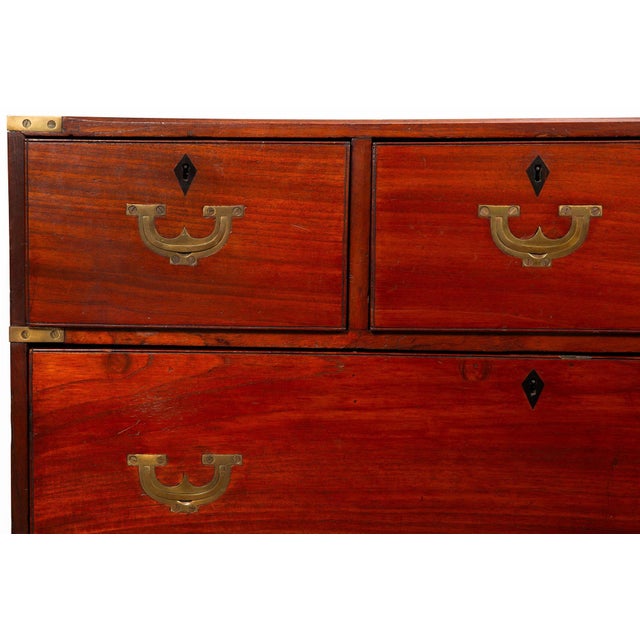 19th Century British Campaign Chest of Drawers For Sale - Image 9 of 18