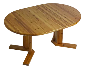 Extendable Pine Dining Table attributed to Rainer Daumiller, 1970s