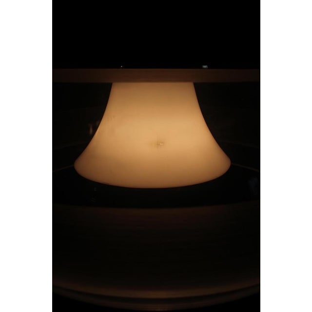 Mid-Century Italian Brass and Plastic Pendant Lamp, 1970s For Sale - Image 9 of 11