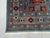 Turquoise Turquoise Blue and Red Wool Area Rug, Tribal Geometric Medallion Design For Sale - Image 8 of 14