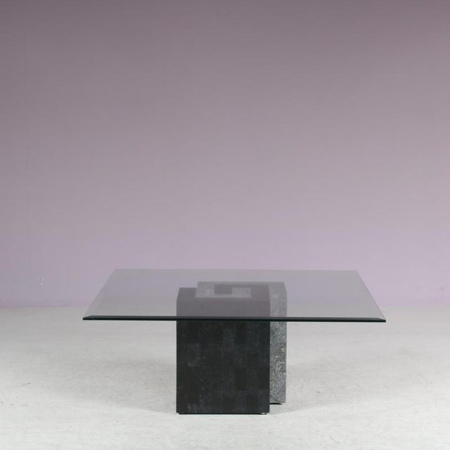 Tessellated Stone Coffee Table attributed to Maitland-Smith, USA, 1980s For Sale - Image 4 of 11
