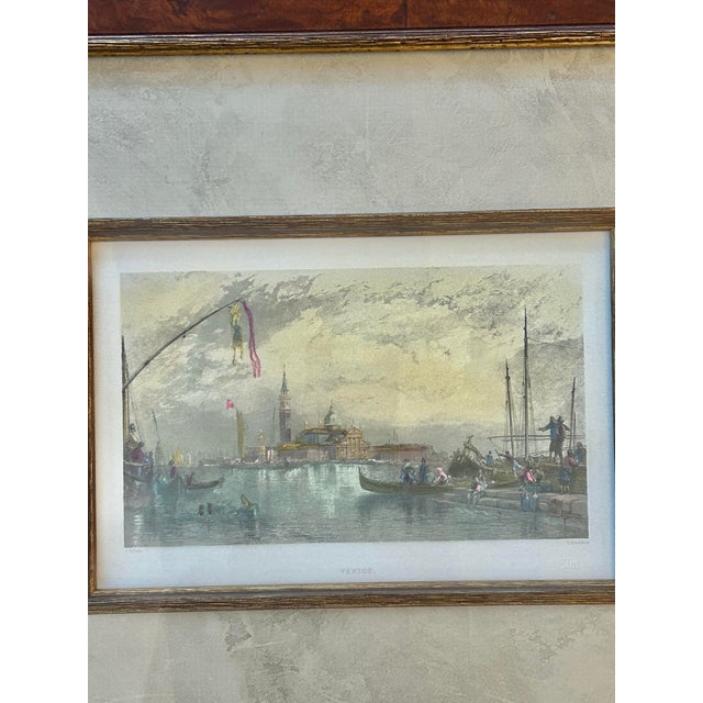 This is a pair of intaglio engravings of 2 cityscapes in Italy. One is entitled "Le Carnaval a Venise" by artist Rouargue....