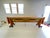 Rare Mid Century Church Pew. Originated from the San Francisco area. Original fabric.