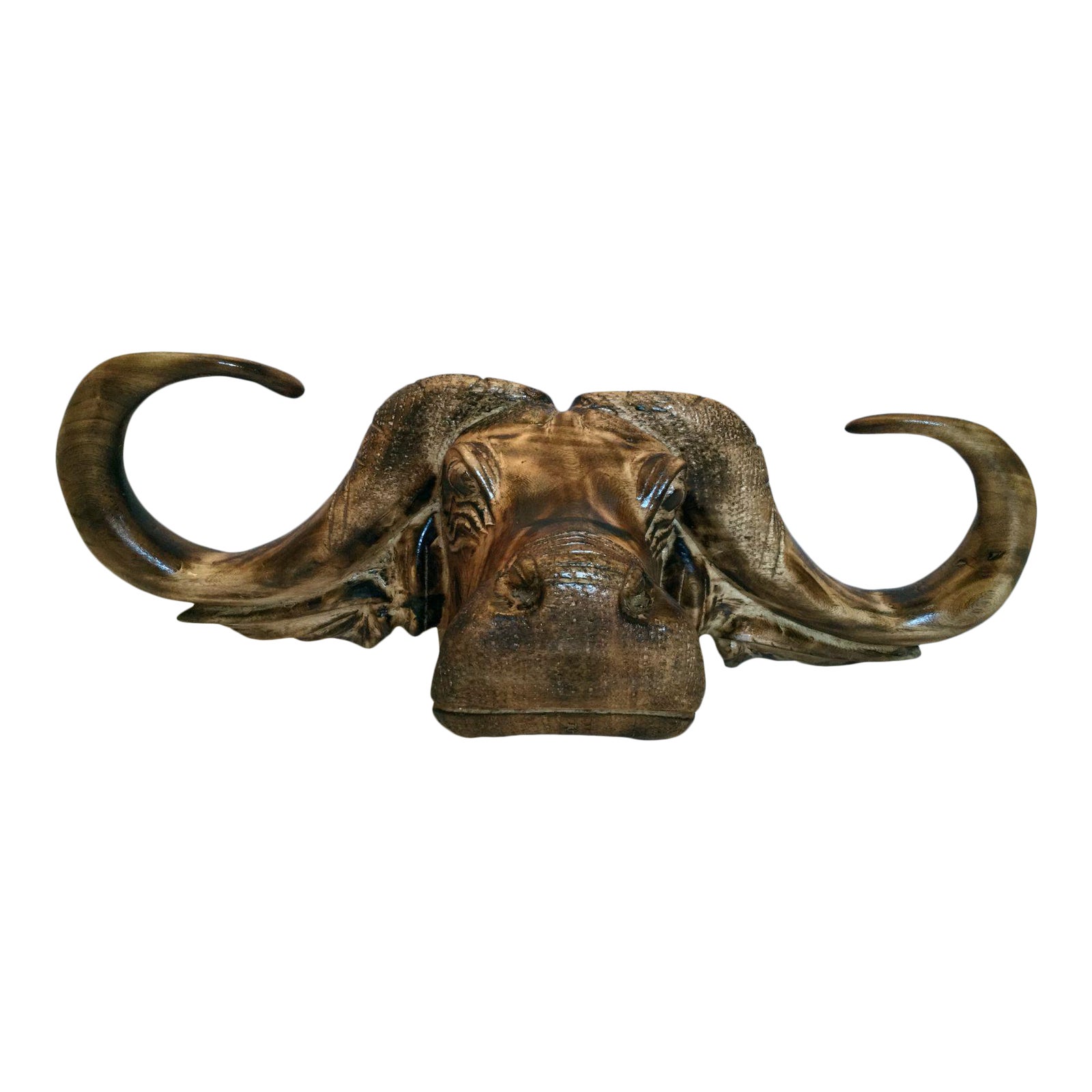 Contemporary Kenyan Buffalo Head Sculpture Chairish Or directly in the online shop #onlineshop : chairish