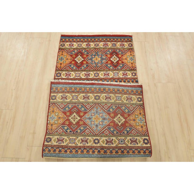 Khorjin Runner 2’8” X 6’5” Multicolor Wool Tribal Hand-Knotted Oriental Rug For Sale - Image 10 of 11
