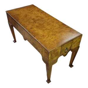 Mid 20th Century Vintage Hollywood Regency Burl Cocktail Table
