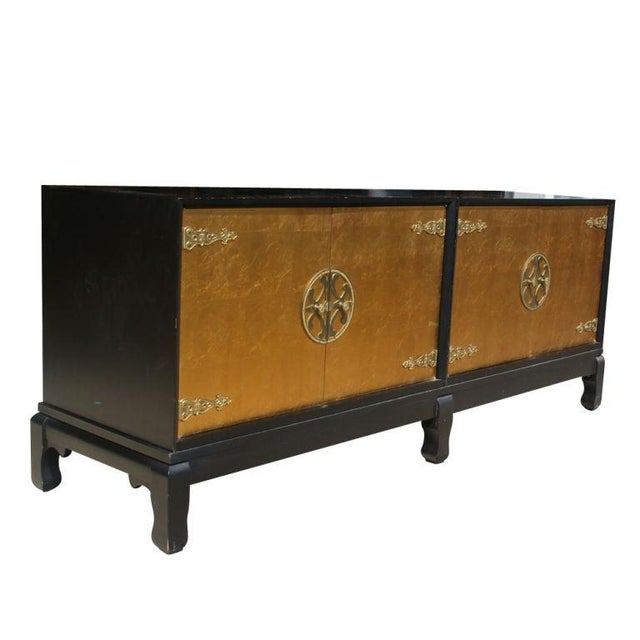 Mid-Century Modern Attributed to Renzo Rutili for Johnson Furniture Asian Motif Cabinet For Sale - Image 3 of 9