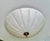 French Directoire-Style French Pleated Alabaster Bowl Flush Mount Ceiling Light For Sale - Image 3 of 17