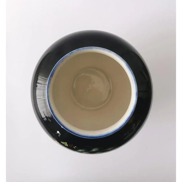 Blue Vintage Vase in Cobalt Blue, 1970s For Sale - Image 8 of 10