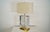 1980s 1980’s Hollywood Regency Etched Glass, Brass, & Lucite Table Lamp by Fredrick Ramond For Sale - Image 5 of 12