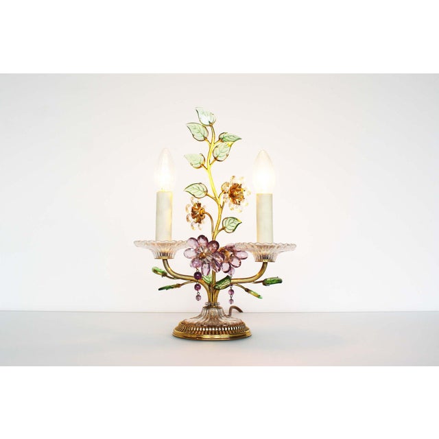 Absolutely stunning and very rare ‘floral’ table lamp by Palwa. Made in Germany during the 1960’s. Often also attributed...