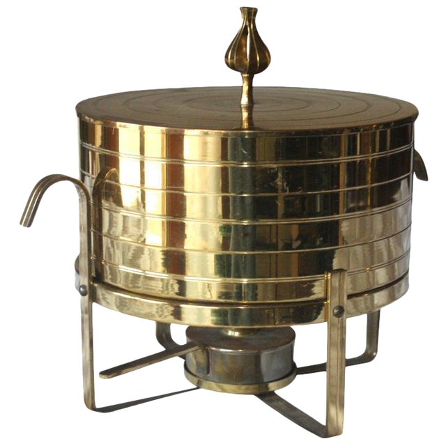 Tommi Parzinger for Dorlyn Silversmiths Chafing Dish For Sale