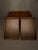 Vintage Campaign Style Mahogany Coffee Table With Removable Leather-Lined Trays & Brass Accents, Circa 1980 For Sale - Image 4 of 13