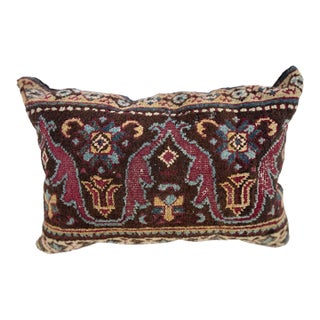 1960s Pillow With Antique Rug For Sale